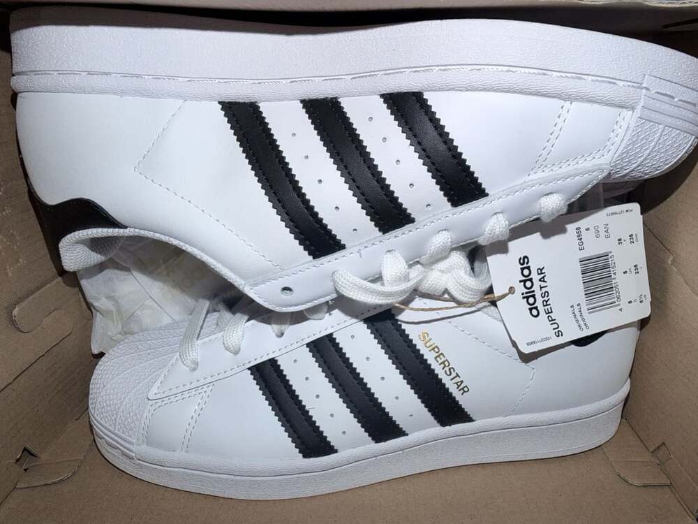 Adidas Originals Superstar White Black EG4958 Shoes